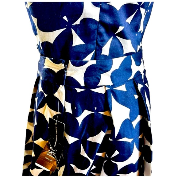 INC BLUE AND WHITE BUTTERFLY FIELD TOP WITH MATCHING SKIRT-NEW WITH TAGS - Picture 3 of 7